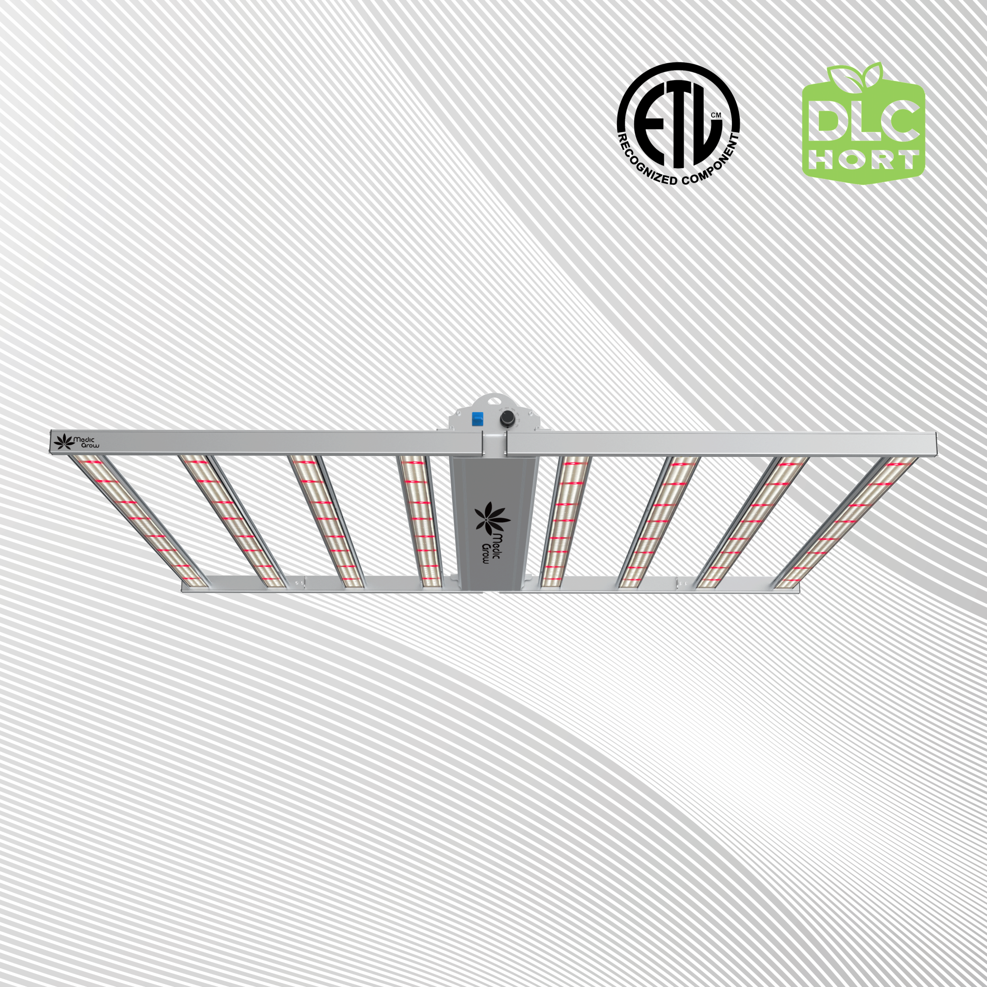 Medic Grow Fold-8 Full-Spectrum 760w Commercial LED Grow Lights ETL & DLC Certified