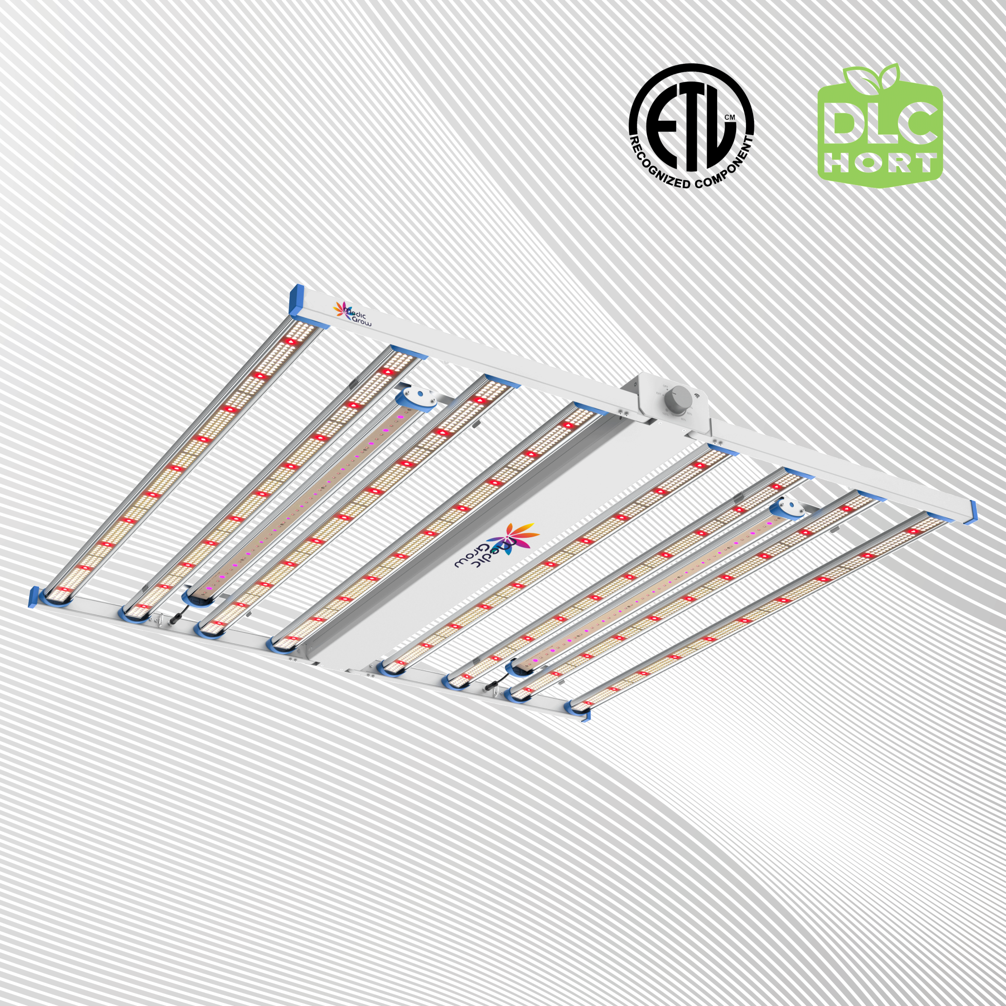 Medic Grow Fold-8 Full-Spectrum 760w Commercial LED Grow Lights ETL & DLC Certified